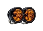 Rigid Industries 36123 360 Series 4" Spot Pods w/ Amber Pro Lens Pair