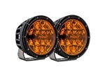 Rigid Industries 36210 360 Series 6" Spot Pods w/ Amber Pro Lens Pair