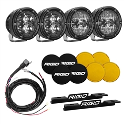 RIGID 46722 Bronco A-Pillar LED Light Kit w/ Spot & Drive Optics