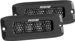 Rigid 925513BLK SR-Q Series PRO Midnight Edition LED Lights - Pair