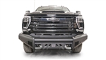 Fab Fours CH24-Q6161-1 Black Steel Elite Front Bumper - 2024 Chevy Silverado HD