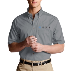 Men's Short Sleeve Poplin Dress Shirt