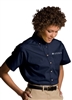 LADIES SHORT SLEEVE POPLIN SHIRT