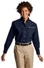 LADIES LONG SLEEVE POPLIN SHIRT