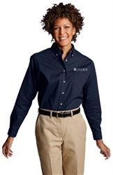 LADIES LONG SLEEVE POPLIN SHIRT