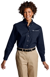 LADIES LONG SLEEVE POPLIN SHIRT