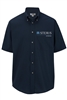 Mens Tall Navy Short Sleeve Poplin Shirt