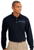 Mens Navy Long Sleeve Rapid Dry Polo