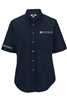 LADIES MOBILE SOLUTIONS SHORT SLEEVE POPLIN SHIRT