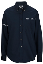 LADIES MOBILE SOLUTIONS LONG SLEEVE POPLIN SHIRT