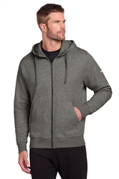 Charcoal Heather Nike Club Fleece Sleeve Swoosh Full-Zip Hoodie CLOSEOUT