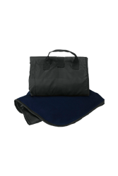 Navy Packable Vantek Fleece Blanket CLOSEOUT