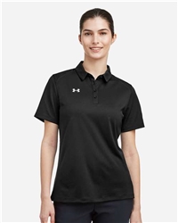 Women's Black Under Armour Tech Polo CLOSEOUT