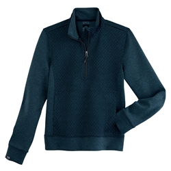 Women's Deep Sea Blue Architect Quilted Quarter Zip CLOSEOUT