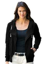 Women's Black Fleece Moto Jacket CLOSEOUT