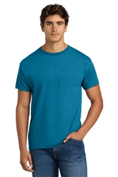 Teal Hanes EcoSmart 50/50 Cotton/Poly T-Shirt CLOSEOUT