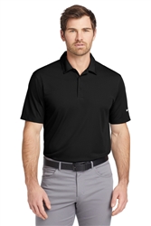 Black Nike Dri-Fit Vertical Mesh Polo CLOSEOUT
