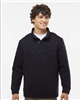 Men's Black J American Quilted Snap Pullover CLOSEOUT
