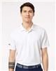 Men's White Adidas Ultimate Solid Polo CLOSEOUT