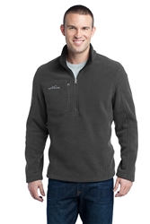 Men's Grey Eddie Bauer 1/4-Zip Fleece Pullover CLOSEOUT