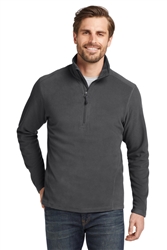 Men's Grey Steel Eddie Bauer 1/2- Zip Microfleece Jacket CLOSEOUT