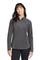 Grey Steel Women's Eddie Bauer 1/2-Zip Microfleece Jacket CLOSEOUT