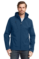 Men's Blue Eddie Bauer Hooded Soft Shell Parka CLOSEOUT