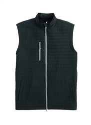 Men's Black Johnnie-O Crosswind Prep-formance Vest CLOSEOUT