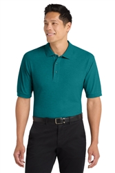 Teal Green Port Authority Silk Touch Polo CLOSEOUT