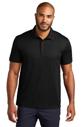 Black Heather Port Authority Fine Pique Blend Polo CLOSEOUT