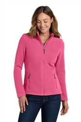 Women's Pink Blossom Port Authority Value Fleece Jacket CLOSEOUT