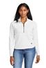 Women's White New Era 1/2 Zip CLOSEOUT