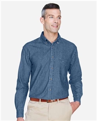 Men's Light Denim Harriton Denim Shirt CLOSEOUT