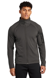 Men's Grey The North Face Mountain Peaks Fleece Jacket CLOSEOUT
