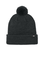 The North Face Black Heather Pom Beanie CLOSEOUT