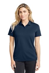 Navy Nike Women's Dry Essential Solid Polo CLOSEOUT