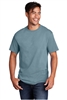 Stonewashed Blue Port & Co Core Cotton Tee CLOSEOUT
