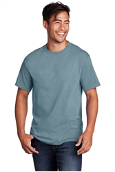 Stonewashed Blue Port & Co Core Cotton Tee CLOSEOUT