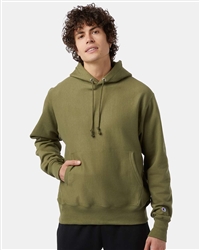 Fresh Olive Unisex Champion Reverse Weave Hooded Sweatshirt CLOSEOUT