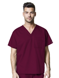 Unisex WorkFlex Chest Pocket V-Neck Top