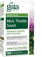 Milk Thistle Seed, 60 caps by Gaia Herbs