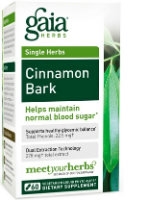Cinnamon Bark  60 caps by Gaia Herbs