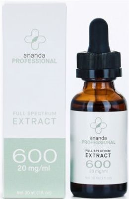 Ananda Professional CBD Oil 600 mg (20 mg/ml) 30 ml tincture