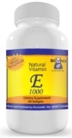 Vitamin E 1000IU, 60 sftgels, by Bevko