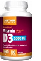 Vitamin D3 1000 IU, 100 gels by Jarrow Formulas