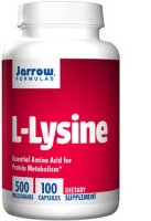 L-Lysine 500 mg, 100 caps by Jarrow Formulas
