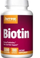 Biotin 5 mg, 100 caps by Jarrow Formulas