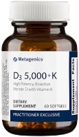 D3 5,000 + K, 60 softgels by Metagenics