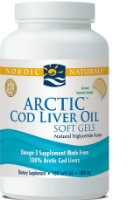 Arctic Cold Liver Oil, 180 lemon gelcaps by Nordic Naturals