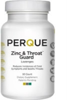 Zinc & Throat Guard, 50 lozenges by Perque